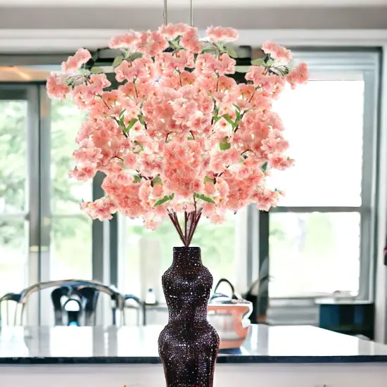 Light Pink Cherry Blossom Spray: Set of 12, 40-Inch by Floral Home&reg; {3}