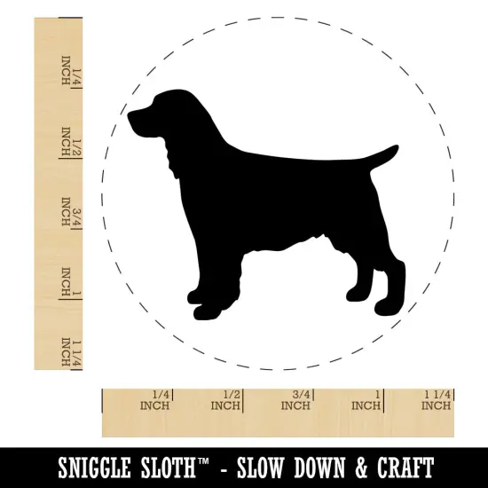 English Springer Spaniel Dog Solid Rubber Stamp for Stamping Crafting Planners {1}