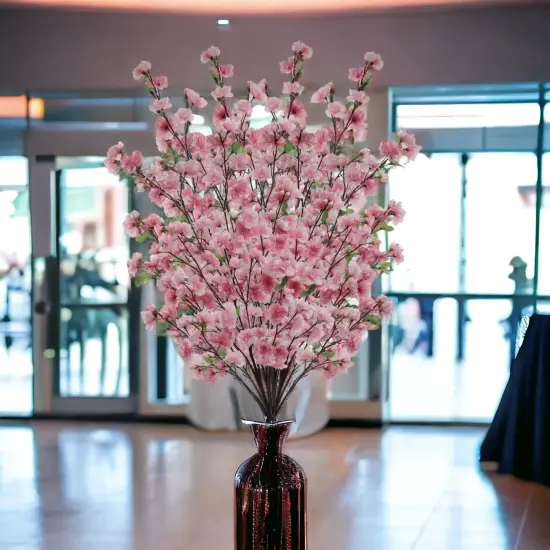 12-Pack Massive Dark Pink Cherry Blossom Spray - Lifelike Floral Accents for Home D&eacute;cor & Spring Arrangements - Elegant Touch, Floral Home by Artificial Flowers {5}