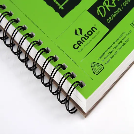 60 SheetsXL Series Drawing Paper, Wirebound Pad, 5.5x8.5 inches, (70lb/114g) - Artist Paper for Adults and Students - Charcoal, Colored Pencil, Ink, Pastel, Marker {5}