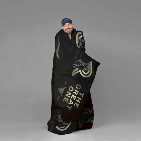 Sleep Squad WWE The Rock 60&rdquo; x 80&rdquo; Raschel Plush Blanket {3}