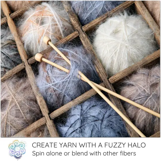 REAL MOHAIR LOCKS - 9 PACK. Organic Hand-Dyed Curly Wool for Rooting Doll Hair, Felting, Blending, Spinning. {4}