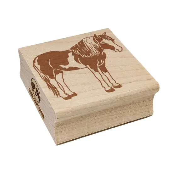 Chincoteague Island Pony Square Rubber Stamp for Stamping Crafting {7}