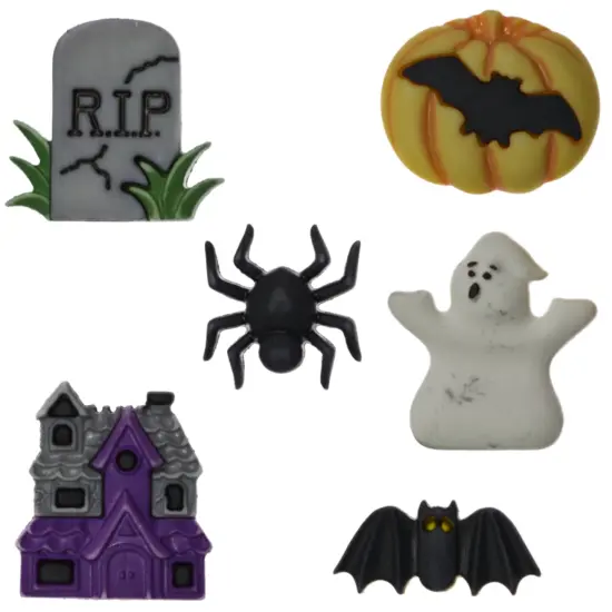 Buttons Galore and More Halloween Craft & Sewing Buttons - Happy Hauntings - 18 Buttons {1}