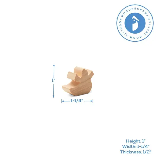 Small Ghost Wood Shape 1 inch, Embellishments for Crafts | Woodpeckers {2}