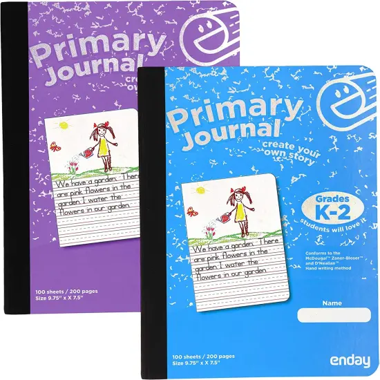 Enday 100 Ct.Primary Journal Story Composition Books Red {1}