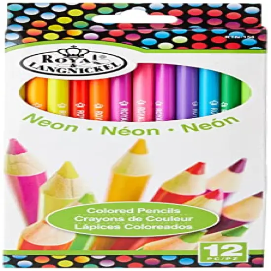 12 Count, BRUSH Neon Colored Pencils,12/Pkg {1}