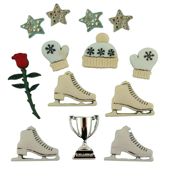 Buttons Galore and More Craft & Sewing Buttons - Skating - 36 Buttons {1}