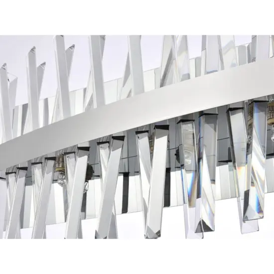 Serephina 36 inch crystal bath sconce in chrome {4}