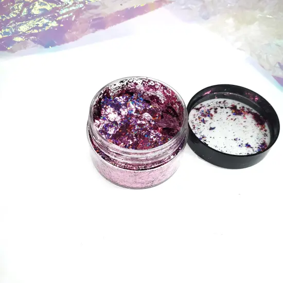 Pink Holographic Foil Flakes {2}