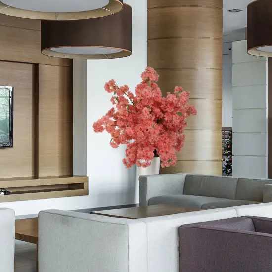 3-Pack Pink Cherry Blossom Stems - Silk Flowers for Elegant Floral Arrangements, Bouquets & Home Decor, Perfect for Weddings & Events, Floral Home by Artificial Flowers {5}