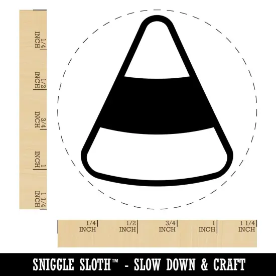 Candy Corn Halloween Rubber Stamp for Stamping Crafting Planners {1}