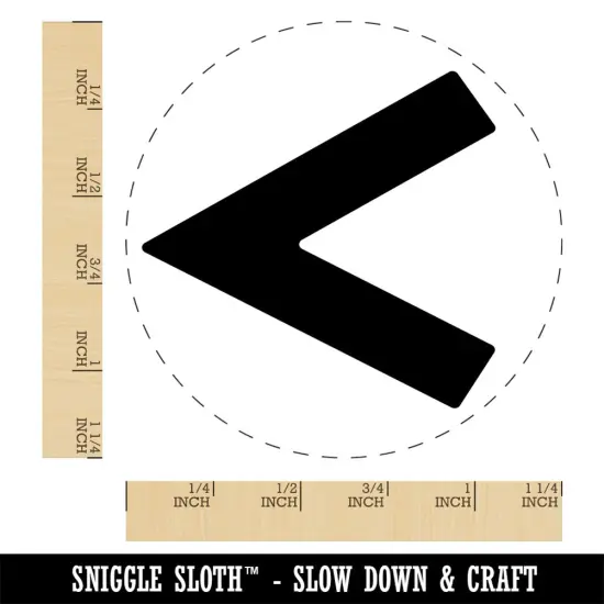 Less Than Math Symbol Rubber Stamp for Stamping Crafting Planners {1}