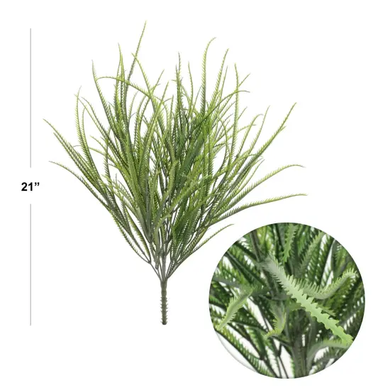 Refreshing 21" Green Millet Grass Bush Set of 12 - Authentic-Looking Artificial Greenery for Inviting Home Decor, Rustic Wedding Centerpieces, and Innovative DIY Projects, Floral Home by Artificial Flowers {2}