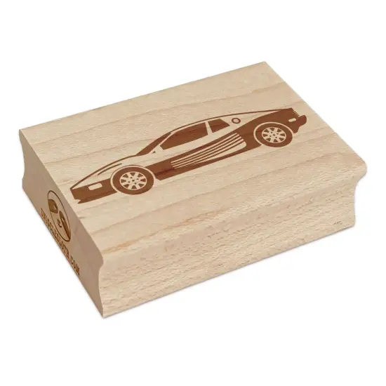 Classic Sports Car Fast Vehicle Rectangle Rubber Stamp for Stamping Crafting {7}