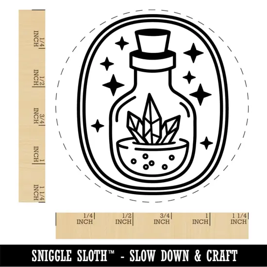 Magical Crystal Potion Rubber Stamp for Stamping Crafting Planners {1}