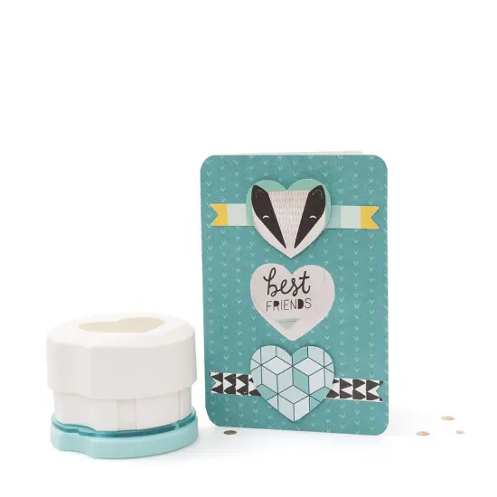 American Crafts TOOL - We R Memory Keepers - CLEAR CUT PUNCHES - 2IN - HEART 660708 {3}