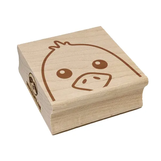 Peeking Bird Seagull Square Rubber Stamp for Stamping Crafting {7}