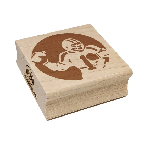 American Football Quarterback Throwing Ball Square Rubber Stamp for Stamping Crafting {7}