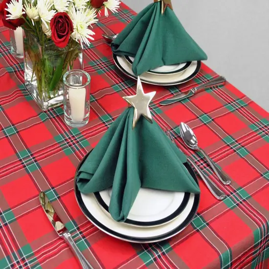 DII Holiday Plaid Tablecloth {2}