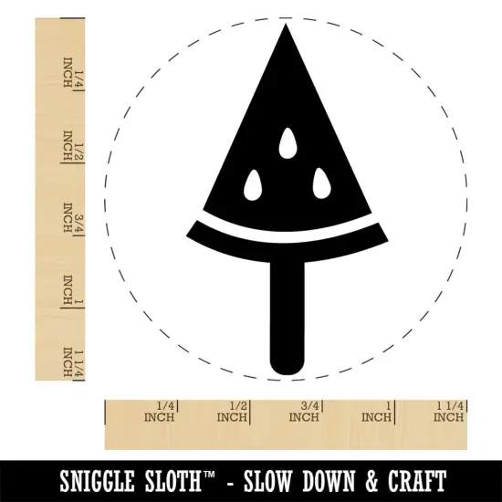 Watermelon Popsicle Rubber Stamp for Stamping Crafting Planners {1}