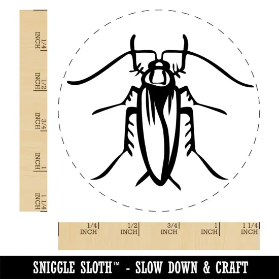Cockroach Bug Insect Vermin Rubber Stamp for Stamping Crafting Planners {1}