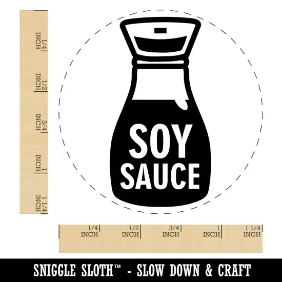 Soy Sauce Bottle Rubber Stamp for Stamping Crafting Planners {1}