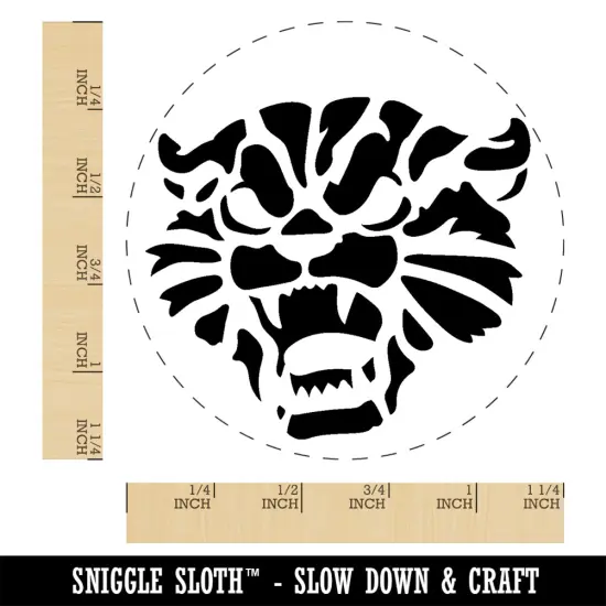 Angry and Fierce Hissing Cat Rubber Stamp for Stamping Crafting Planners {1}