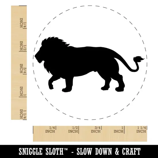 Lion Solid Rubber Stamp for Stamping Crafting Planners {1}