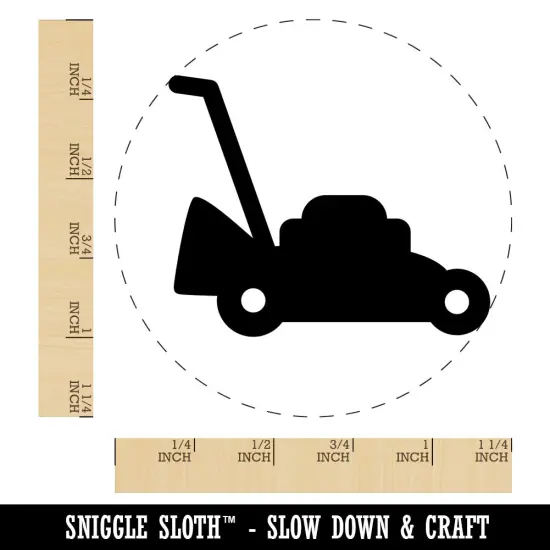 Lawn Mower Rubber Stamp for Stamping Crafting Planners {1}