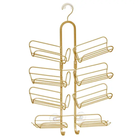 mDesign Hanging Metal Shower Caddy - Bottle Organizer Shower Shelf {5}