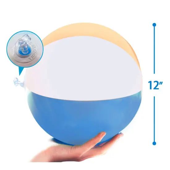 Inflatable Beach Balls - 12 Pack Summer Beach Pool {4}
