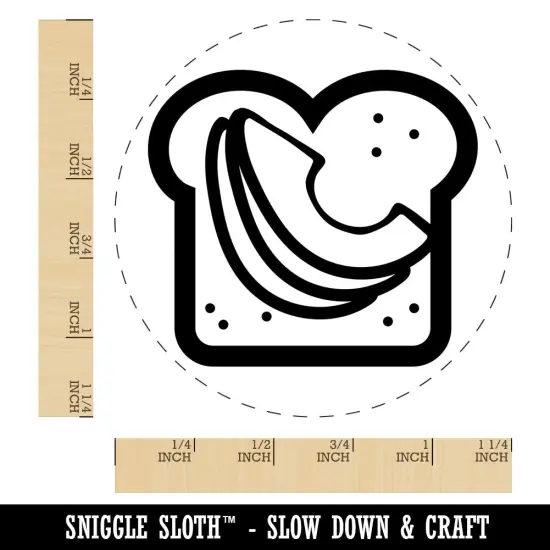 Avocado Toast Bread Rubber Stamp for Stamping Crafting Planners {1}