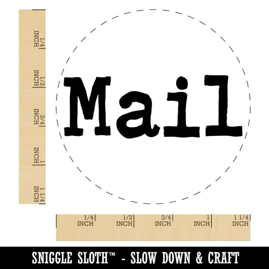 Mail Fun Text Rubber Stamp for Stamping Crafting Planners {1}