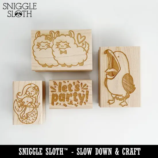Thorny Seahorse Rectangle Rubber Stamp for Stamping Crafting {3}
