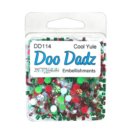 DooDadz Collection of Colorful Craft Embellishments from Buttons Galore & More Cool yule {1}