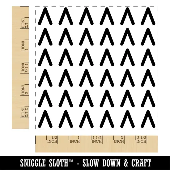 Scandinavian Elements Simplistic Trees Square Rubber Stamp for Stamping Crafting {1}