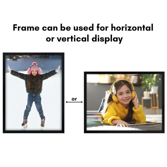 Americanflat Poster Frame - Perfect Frame for Photos and Artwork - Large Picture Frame - Polished Plexiglass - Hanging Hardware with Horizontal and Vertical Display {10}