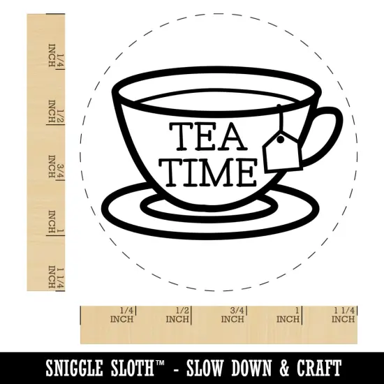 Tea Time Cup Rubber Stamp for Stamping Crafting Planners {1}
