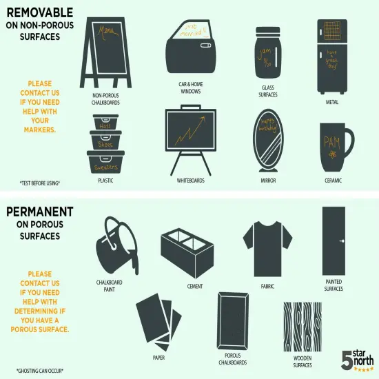 4 Pieces White Erasable Chalk Markers - Non-Toxic, Water-Based, Reversible Tips For Kids & Adults, Glass & Chalkboards {3}