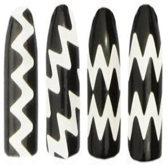 Wrapables 64 Sheets Nail Art Nail Guide Stickers Nail Tip Stickers Nail Stencil Stickers, 16 Designs (4 sheets each design) {2}