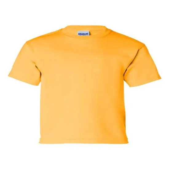 Gildan&reg; Ultra Cotton Youth Crewneck Short Sleeve T-Shirt Gold {1}