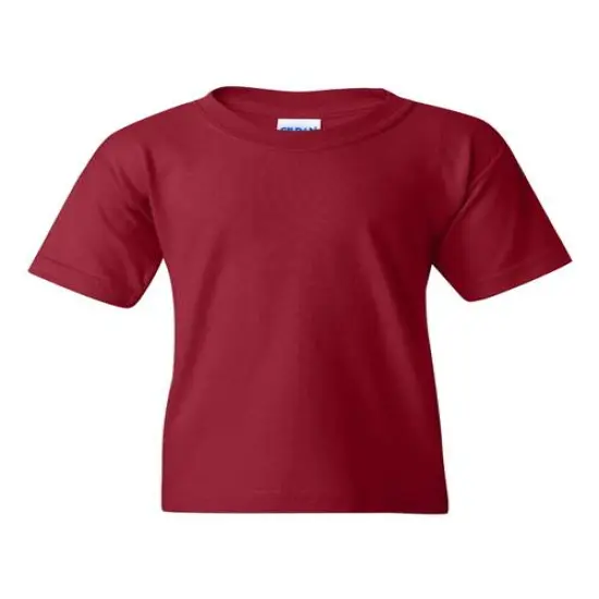 Gildan&reg; Heavy Cotton Crewneck Short Sleeve Youth T-Shirt - 5000B Garnet {2}