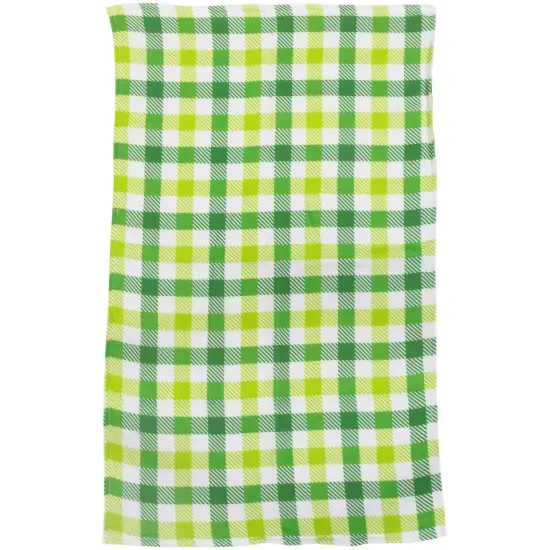 Northlight Shamrocks and Plaid St. Patrick's Day Kitchen Tea Towels - 26" - Set of 2 Green {5}