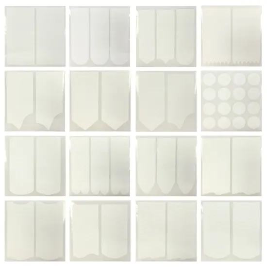 Wrapables 64 Sheets Nail Art Nail Guide Stickers Nail Tip Stickers Nail Stencil Stickers, 16 Designs (4 sheets each design) {1}