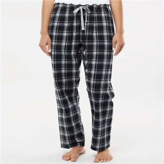 Luxurious Haley Flannel Pant | RADYAN&reg; Heritage black plaid {1}