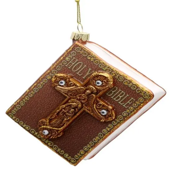 Holy Bible Ornament 4'' {1}