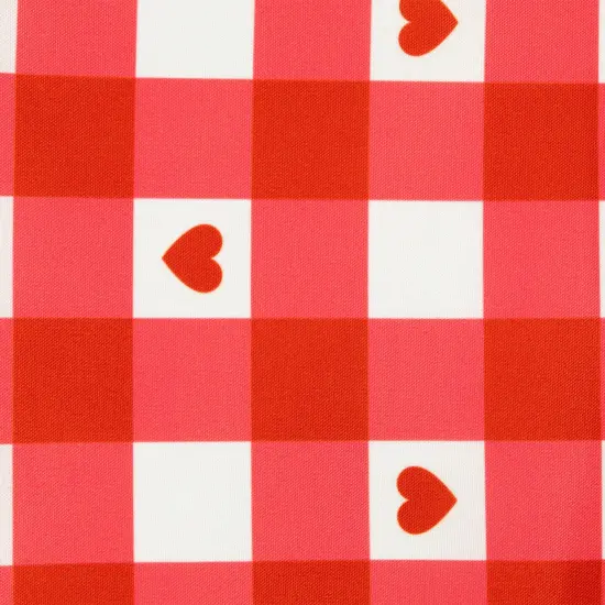 Northlight Checkered Hearts Valentine's Day Table Runner - 72" - Red and White {5}