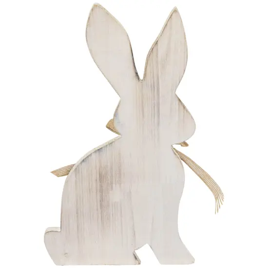 Northlight Distressed Rabbit Silhouette Easter Decoration - 11.25" White {6}