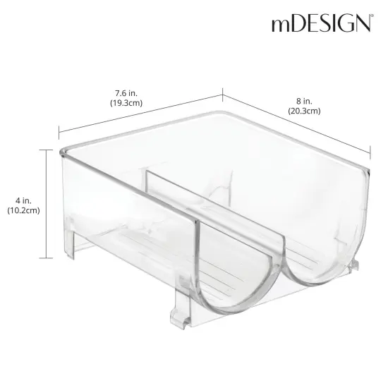 mDesign Plastic Free-Standing Stackable Water Bottle Storage Rack {3}